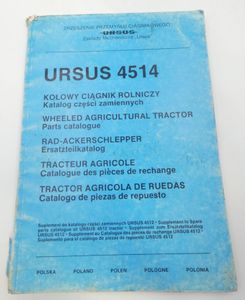 Ursus 4514 wheeled agricultural tractor parts catalogue