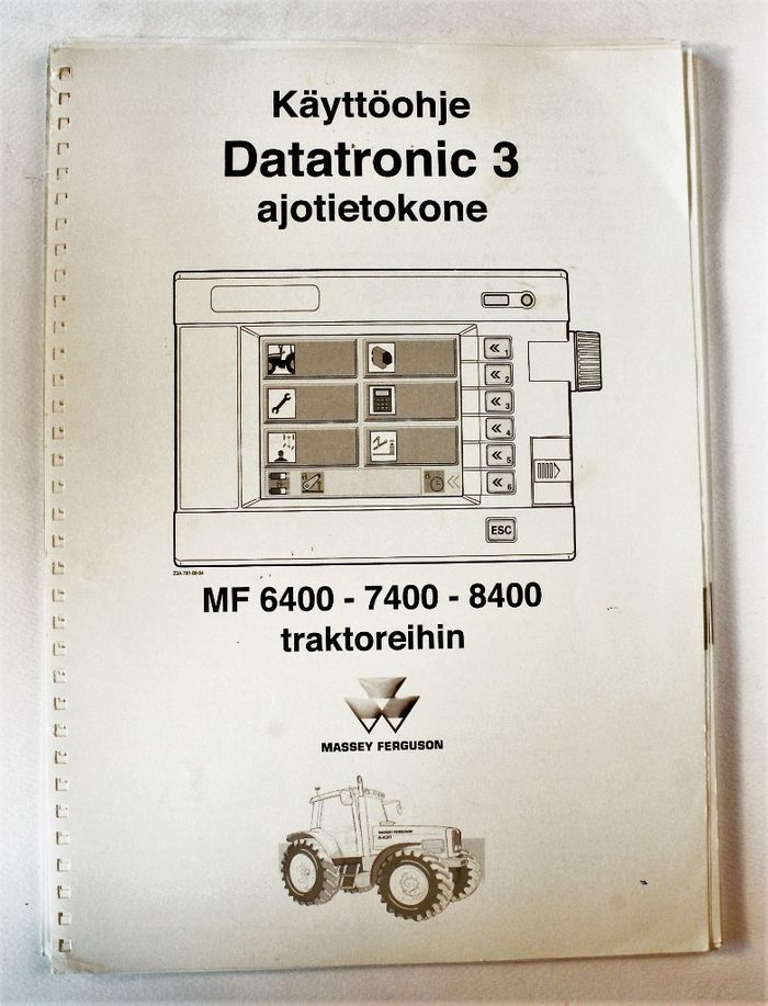 MF Datatronic 3 ajotietokone Käyttöohje