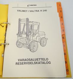 Valmet Valtra H240 varaosaluettelo