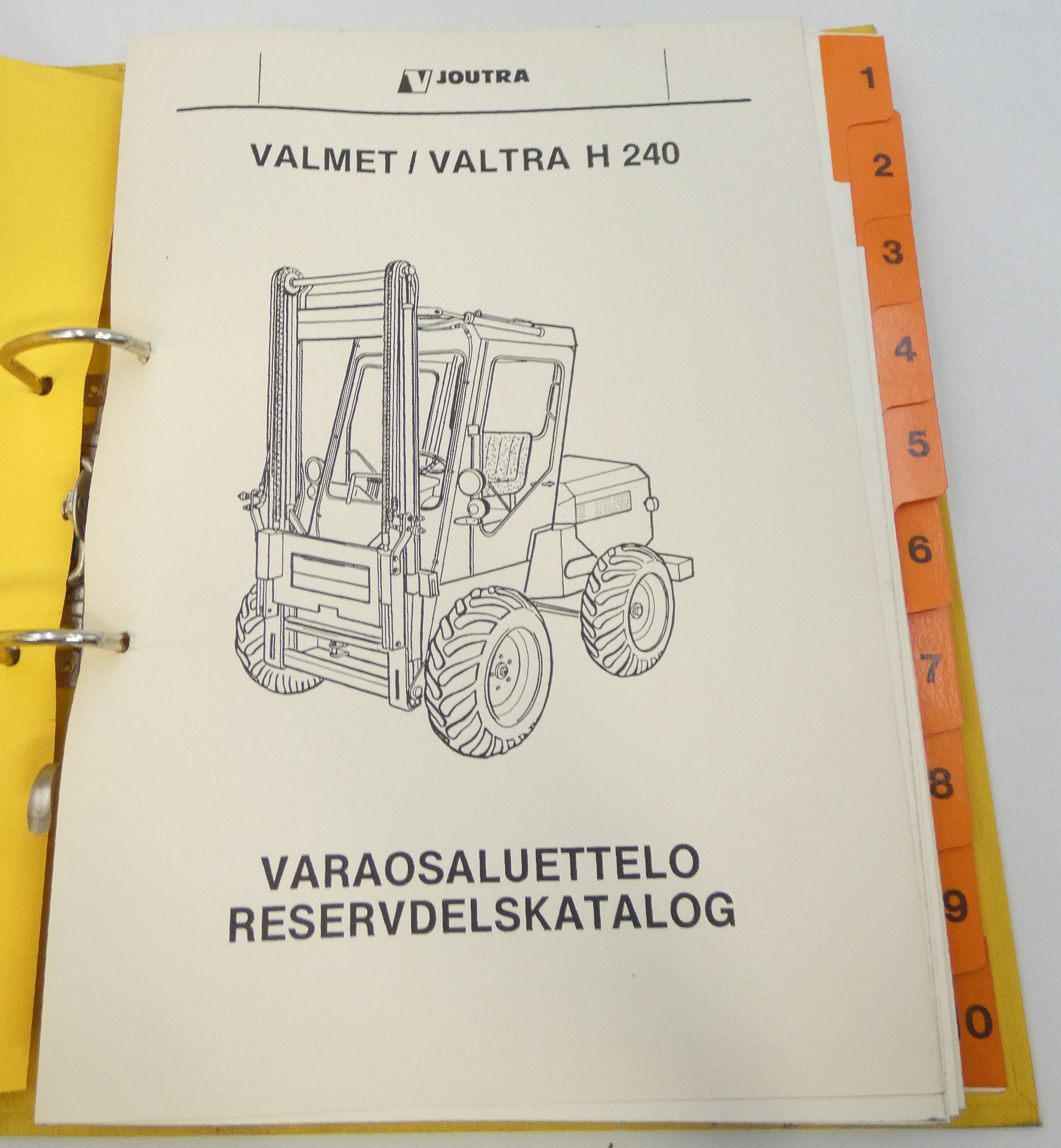 Valmet Valtra H240 varaosaluettelo