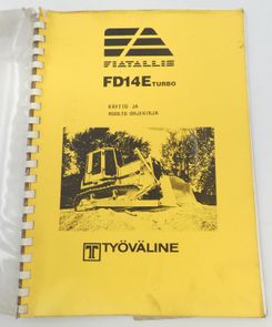 Fiatallis FD14E turbo käyttö- ja huolto-ohjekirja