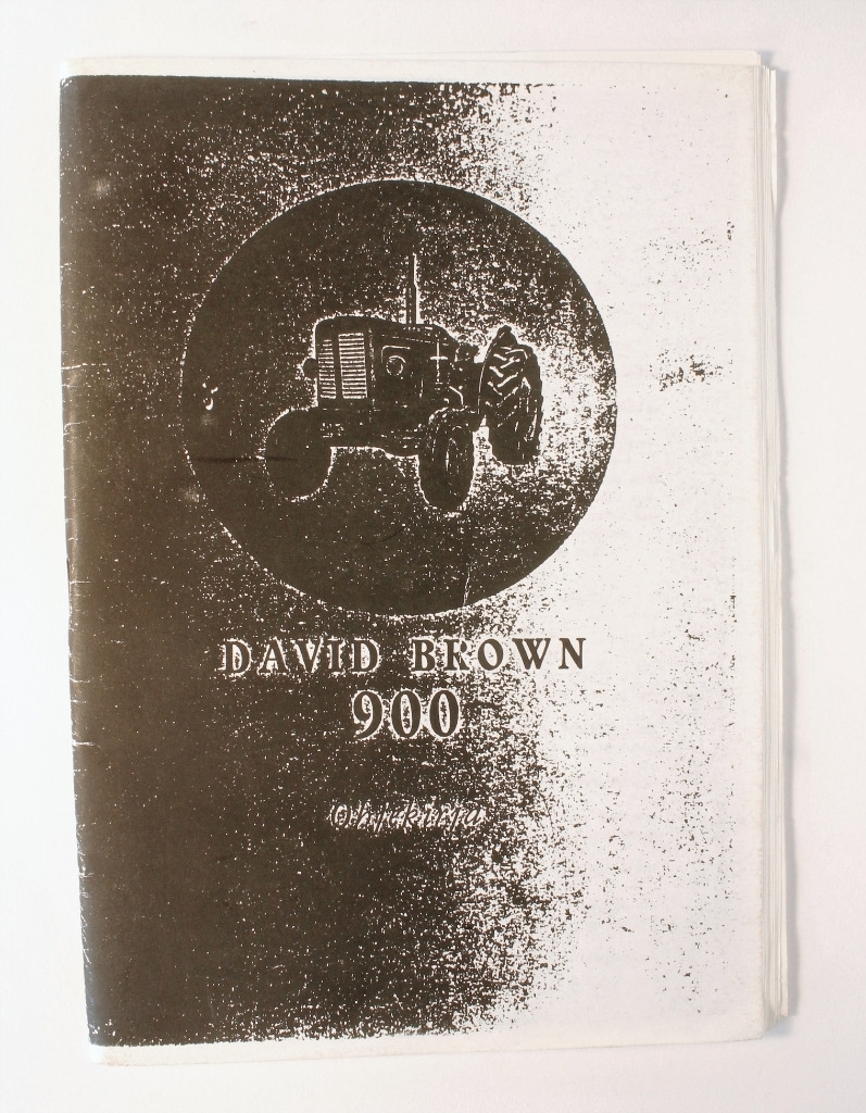 David Brown 900 Ohjekirja