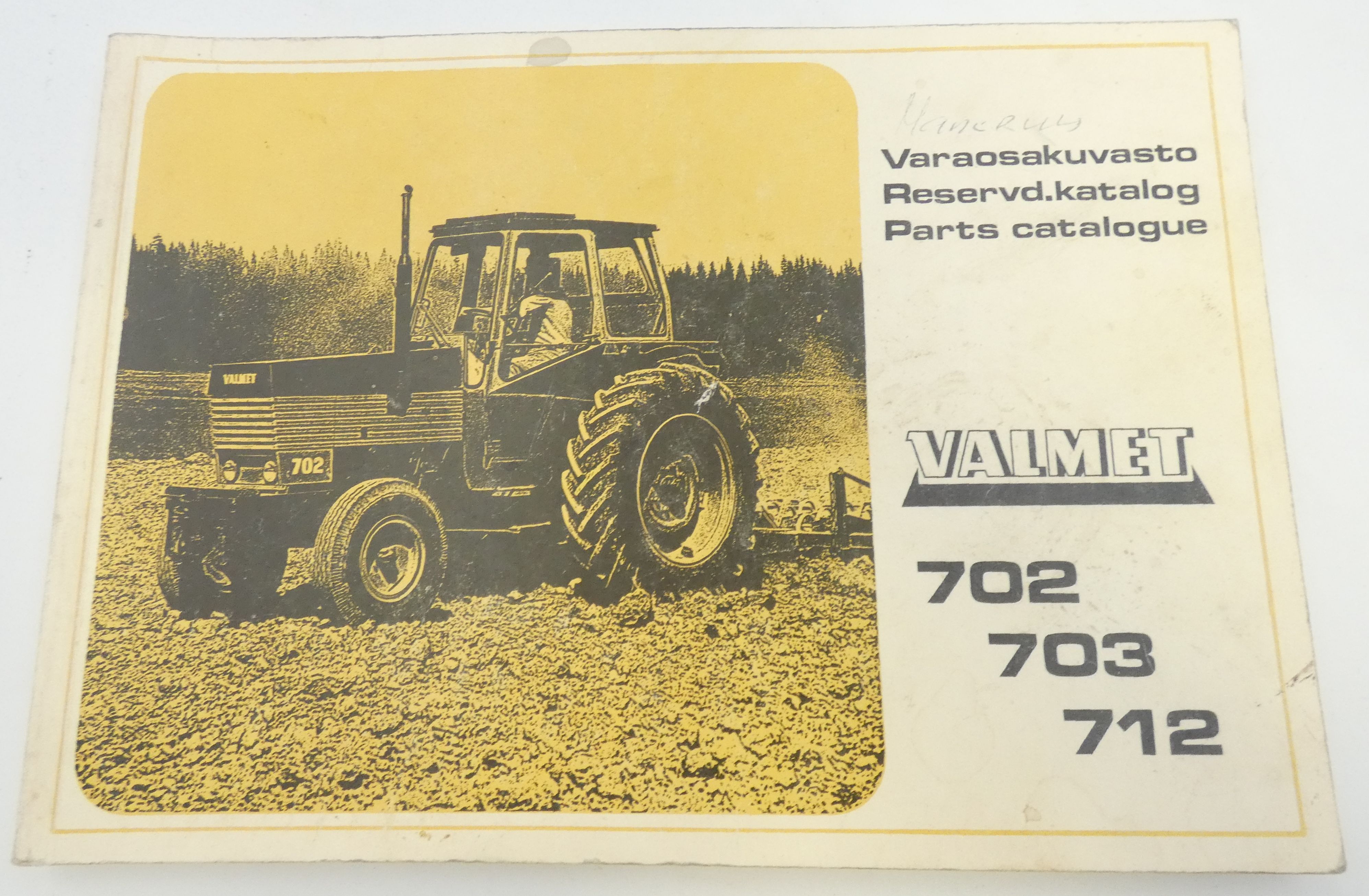 Valmet 702, 703, 712 varaosakuvasto