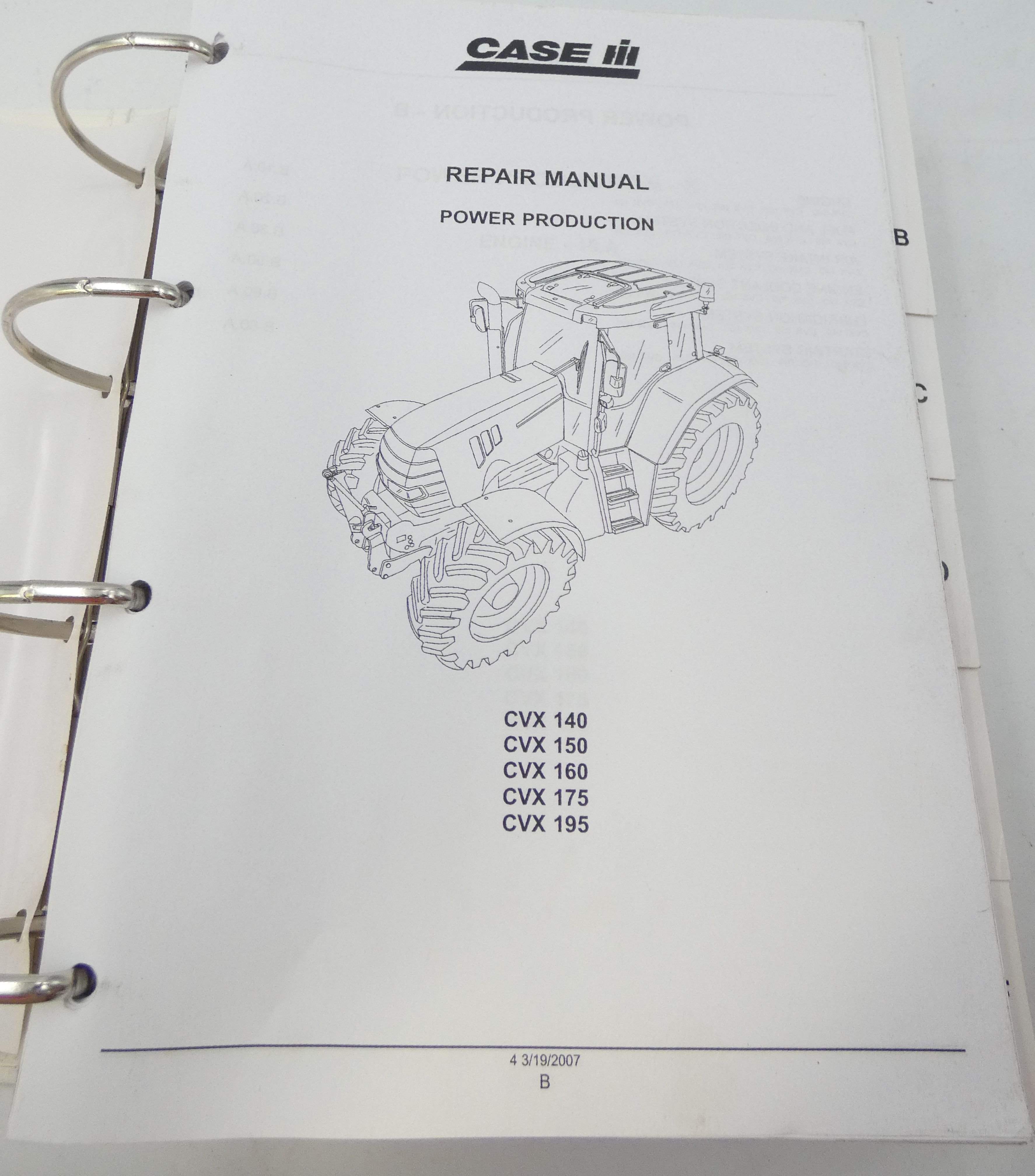 CaseIH CVX140, CVX150, CVX160, CVX175, CVX195 repair manual part 1