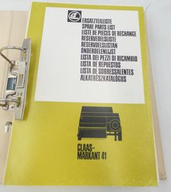 Claas Rollant 41, 51, 55 spare parts list
