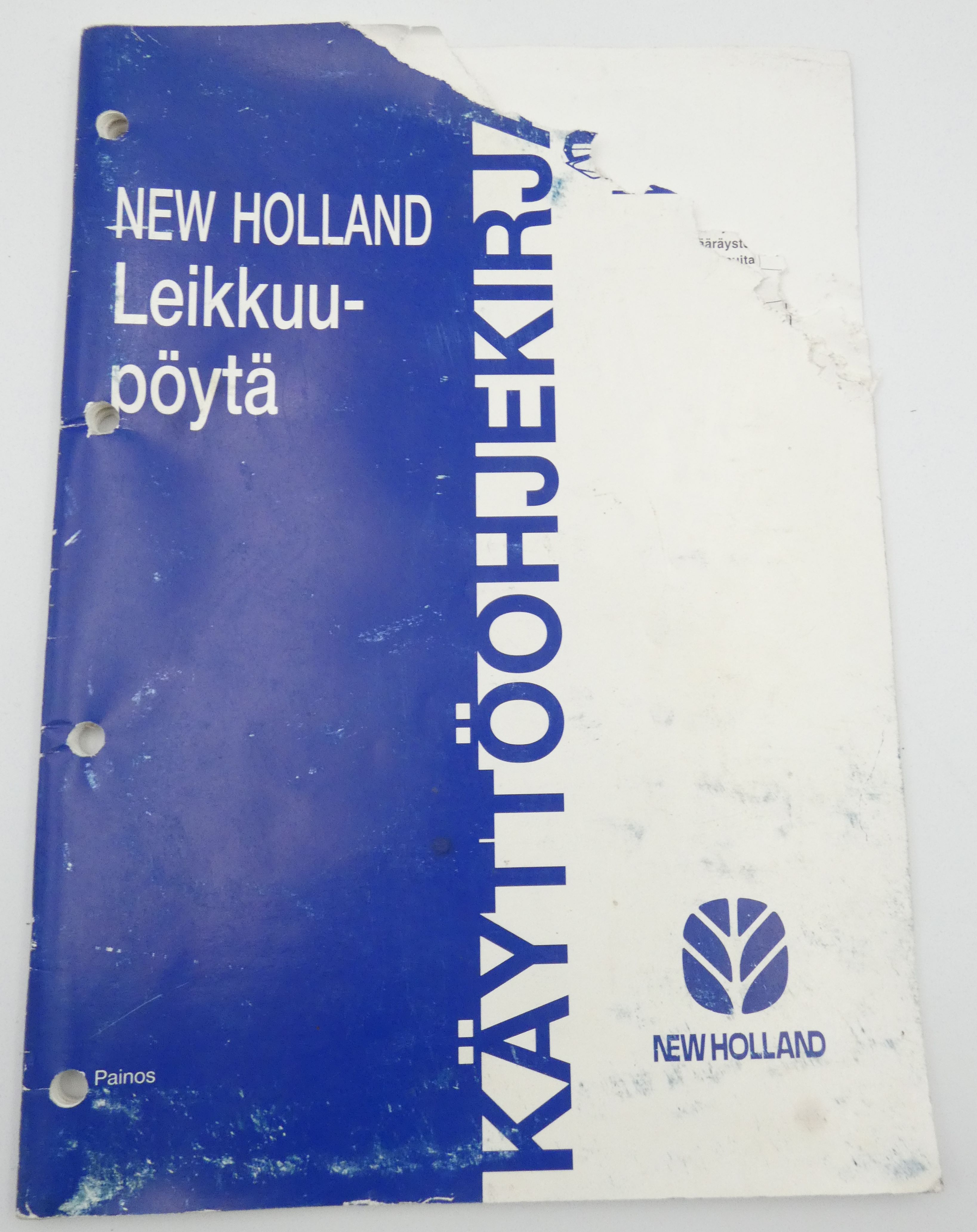 New Holland leikkuupöytä käyttöohjekirja