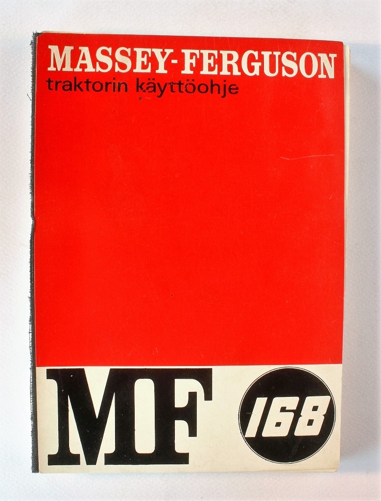 MF 168 Käyttöohje 1972