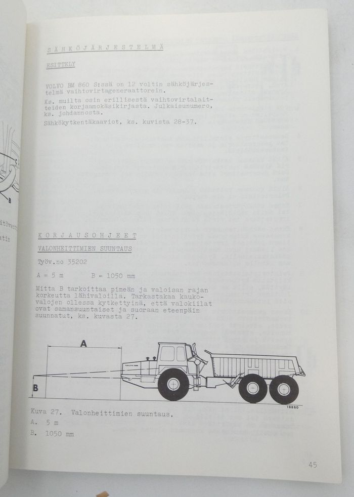 Volvo BM 860S korjaamokäsikirja