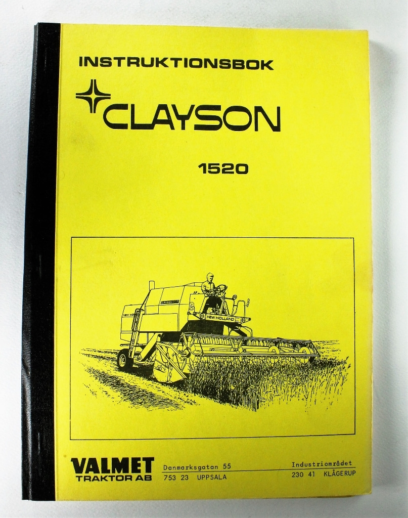 Clayson 1520 Instruktionsbok