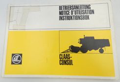 Claas Consul instruktionsbok