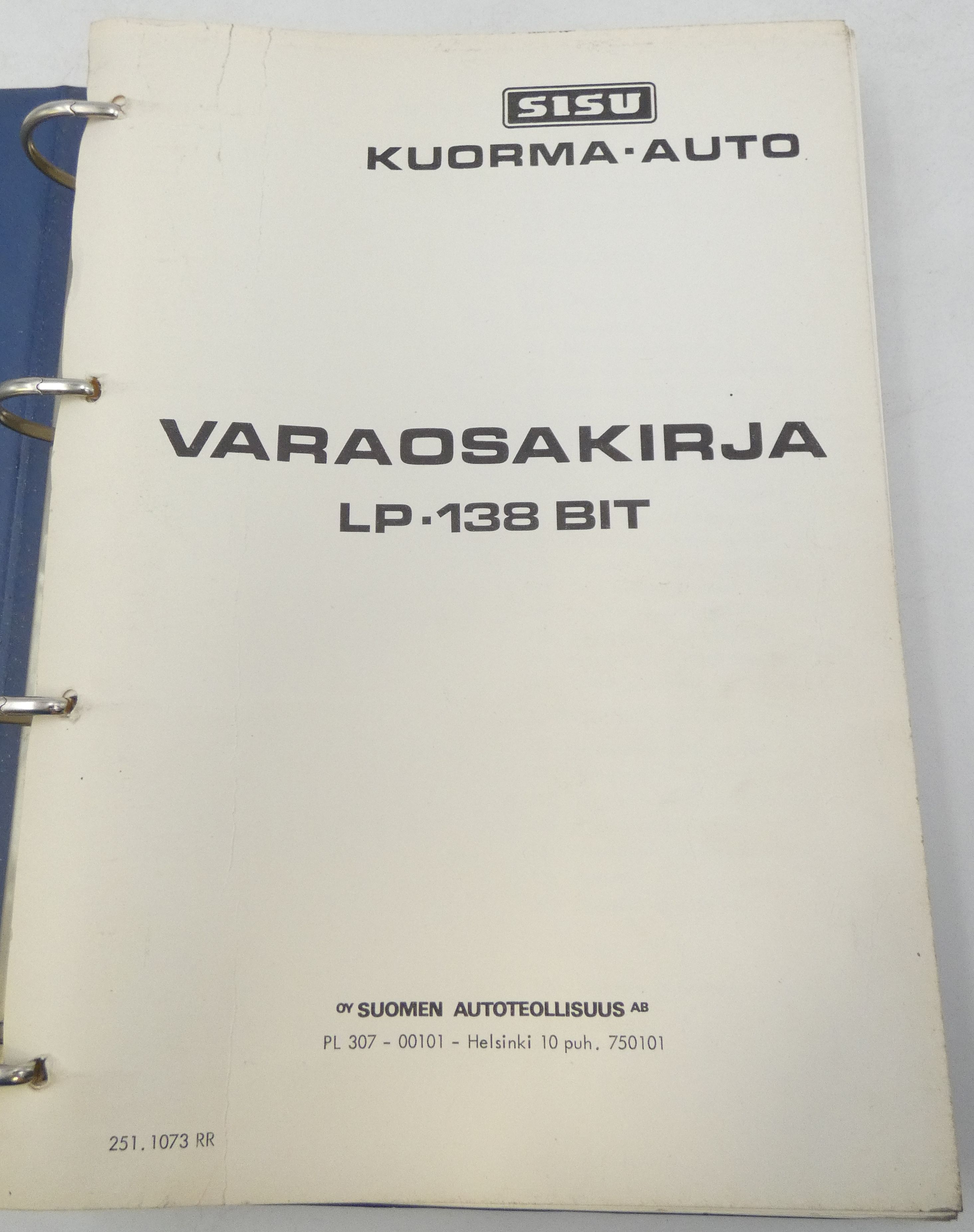 Sisu LP-138 BIT varaosakirja