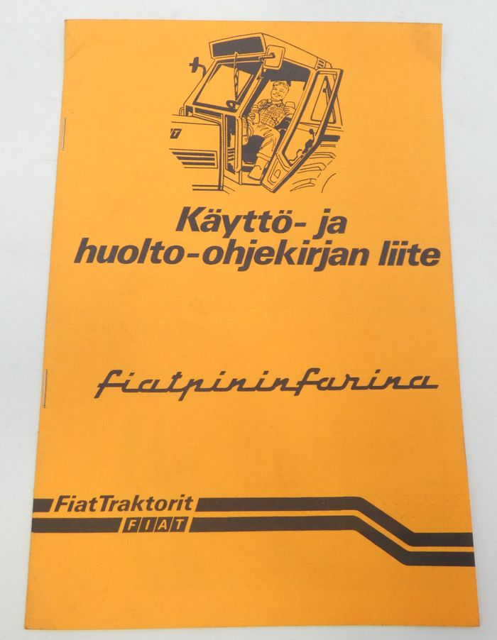 Fiat Pininfarina käyttö- ja huolto-ohjekirjan liite