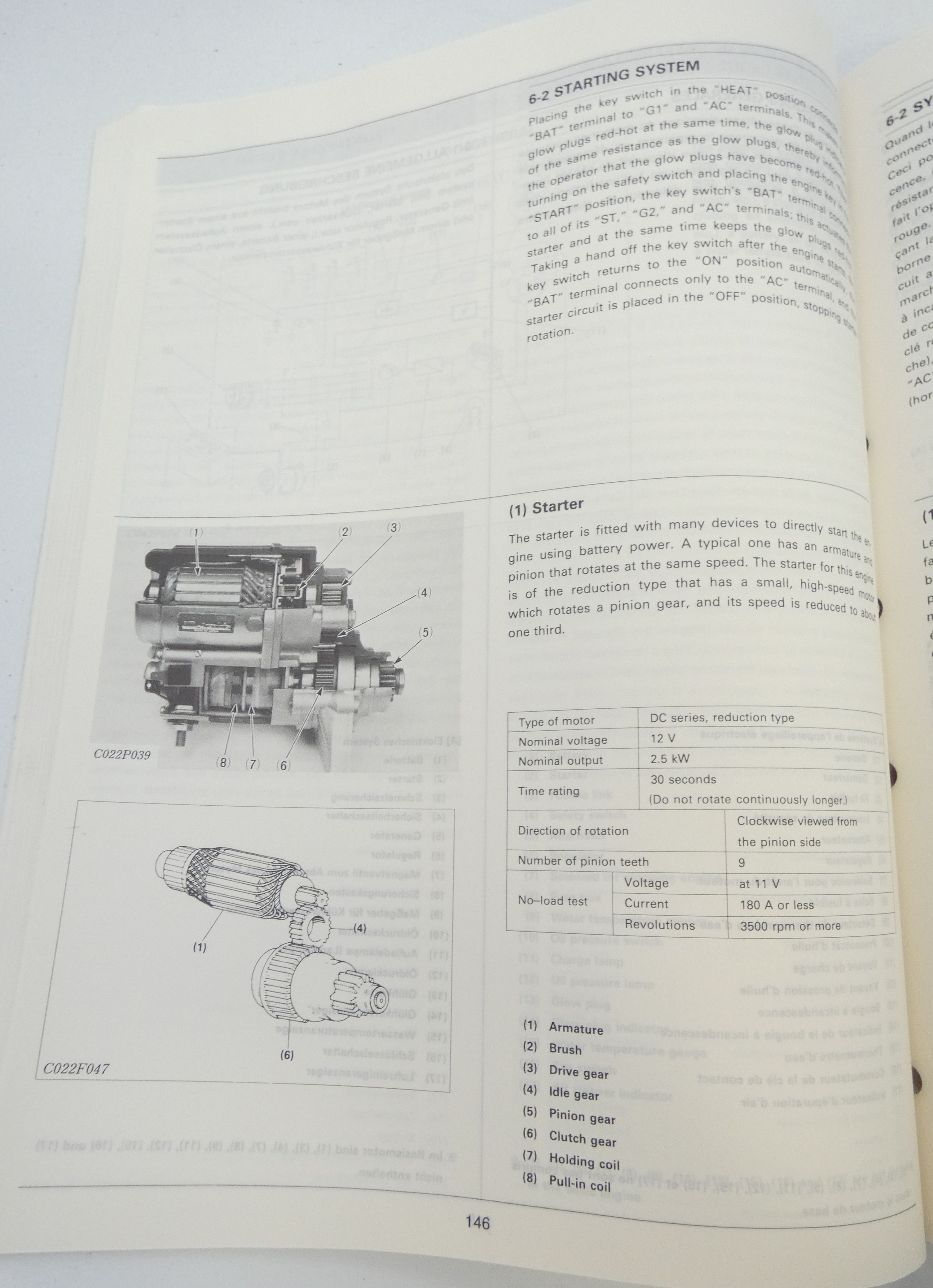 Kubota D3000-B, D3200-B, V4000-B, V4300-B diesel engines workshop manual