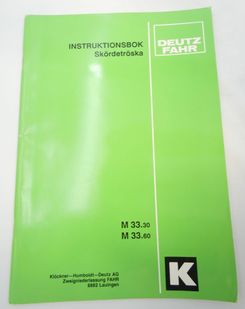 Deutz-Fahr M33.30, M33.60 skördetröska instruktionsbok