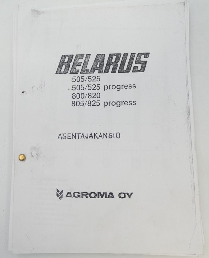 Belarus 505/525, 505/525 progress, 800/820, 800/820 progress asentajakansio