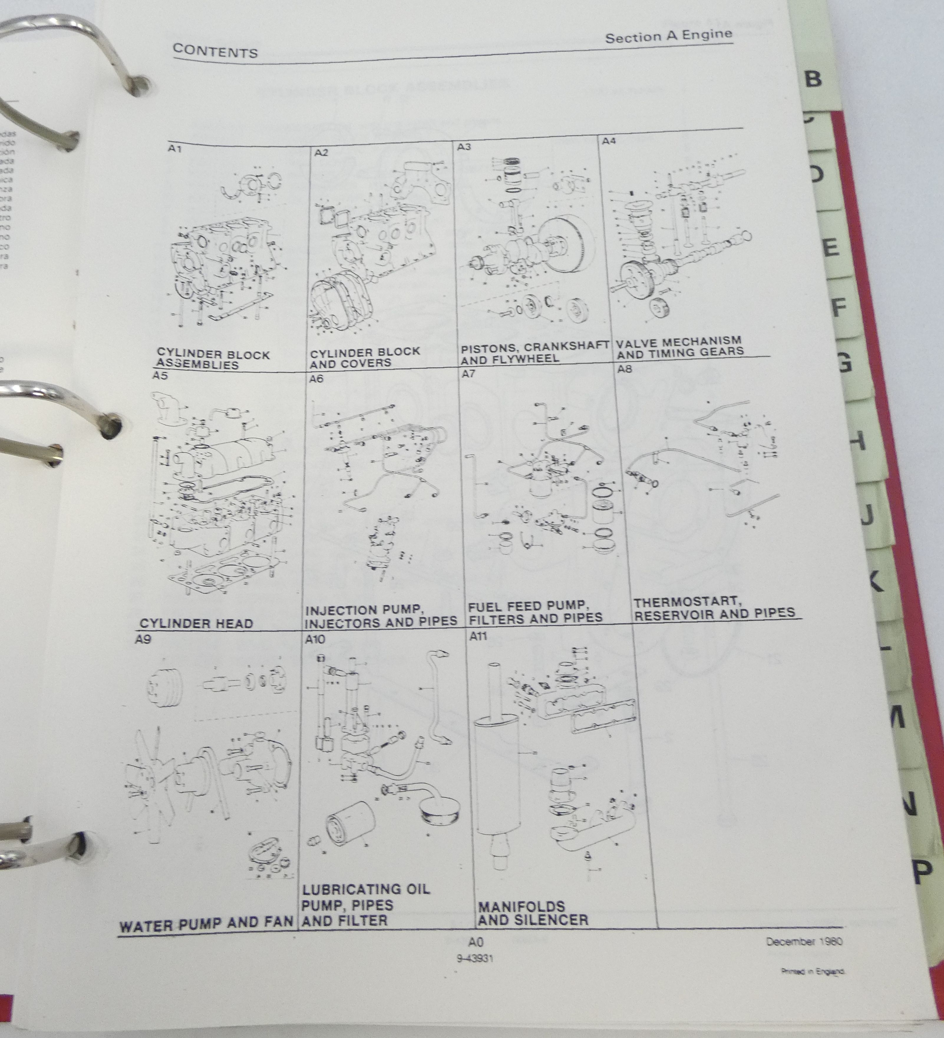 CaseIH 1190 parts catalogue