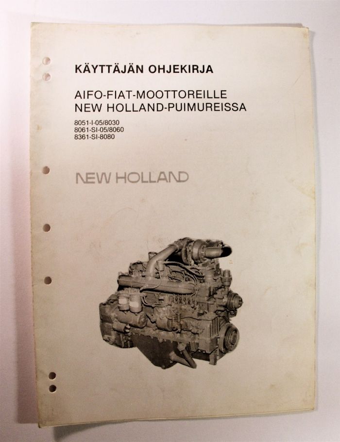 New Holland Clayson Aifo-Fiat-moottorit Käyyäjän ohjekirja