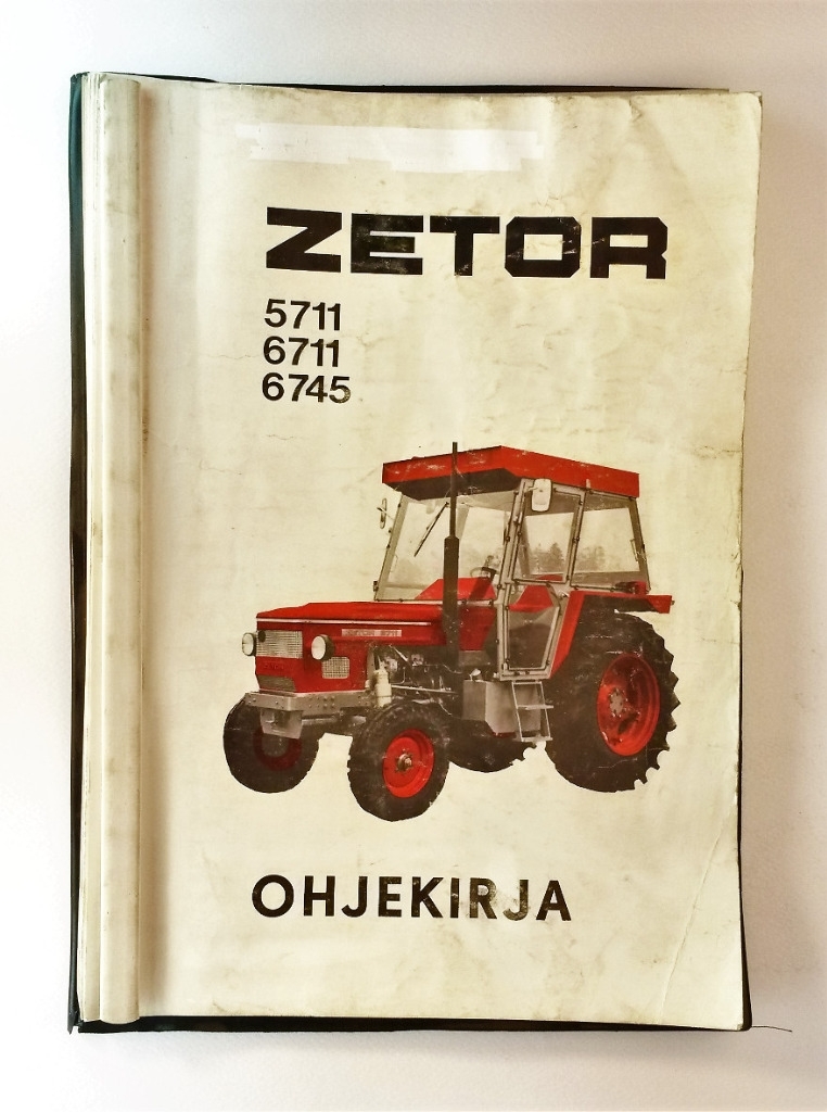 Zetor 5711, 6711, 6745 Ohjekirja