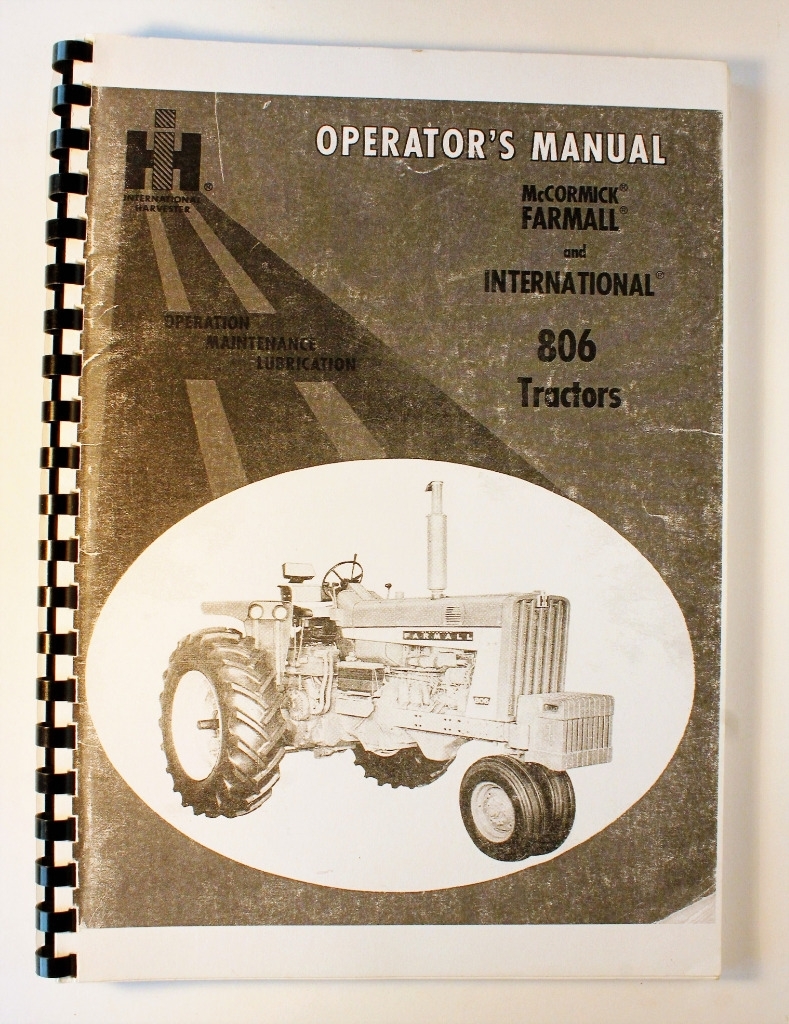 McCormick 806 Operator´s manual