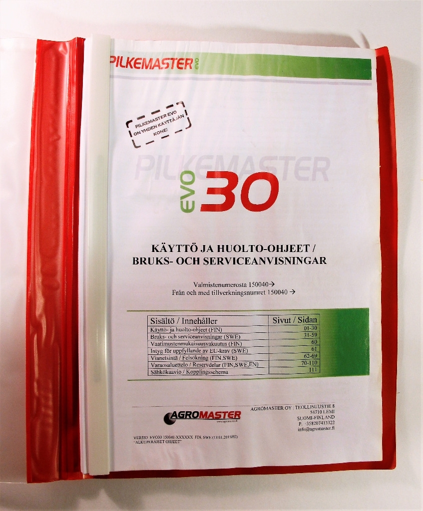 Pilkemaster Evo30 Käyttö- ja huolto-ohjeet
