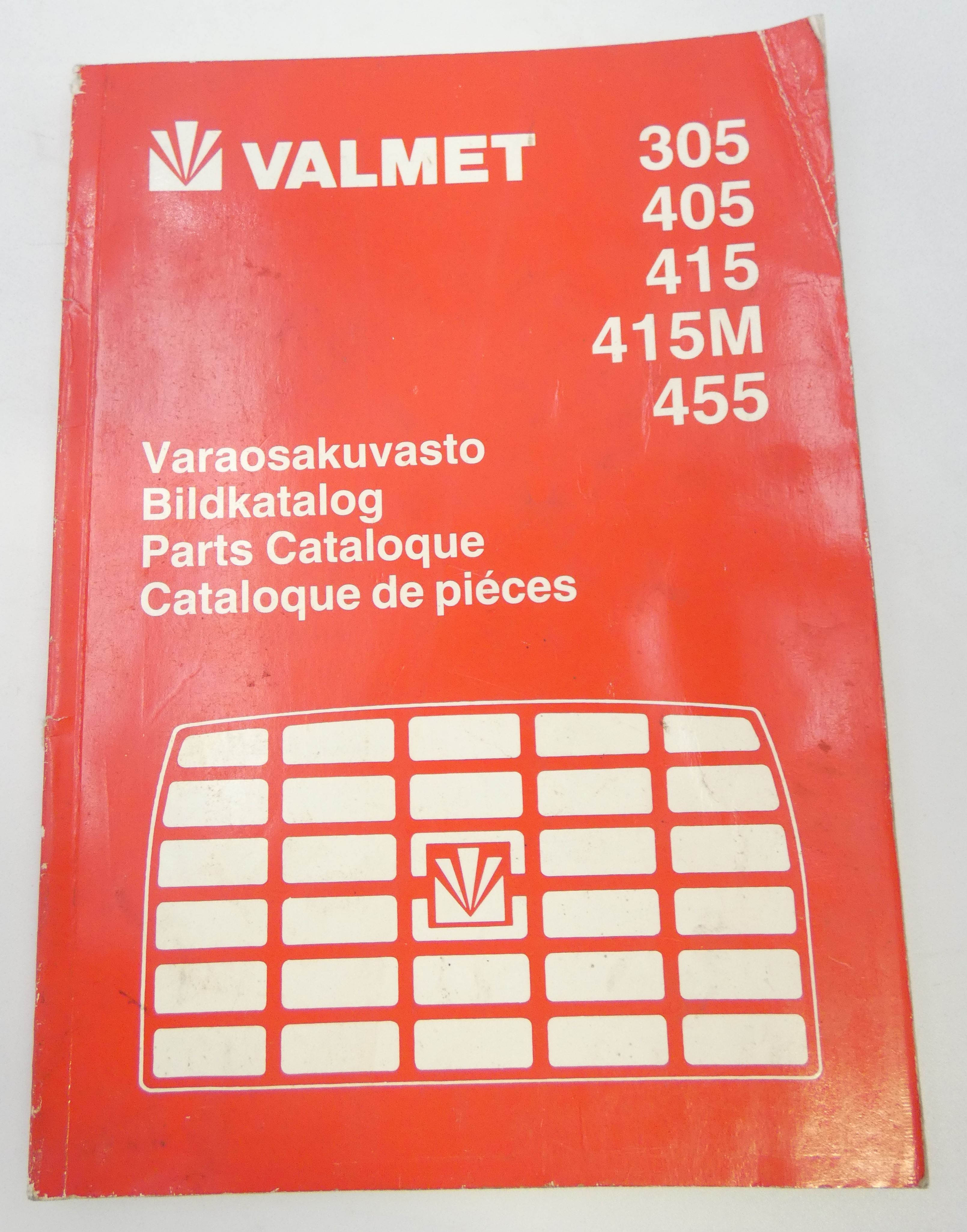 Valmet 305, 405, 415, 415M, 455 varaosakuvasto