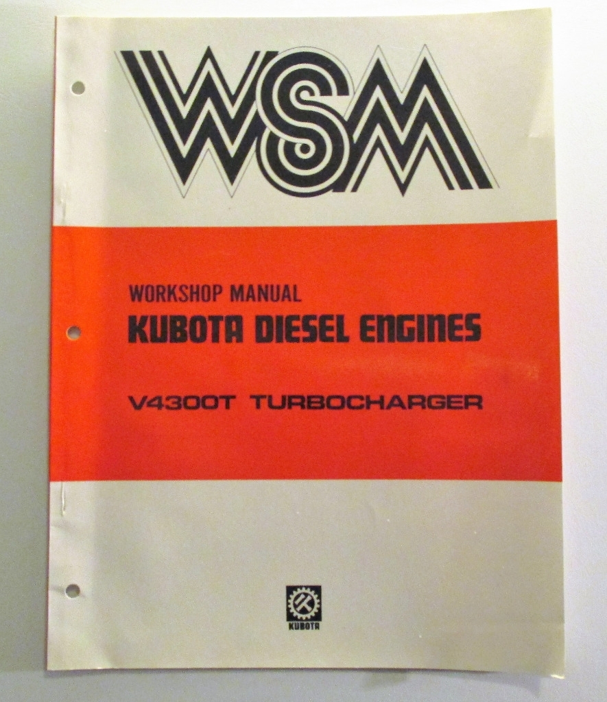 Kubota V4300-T Workshop Manual