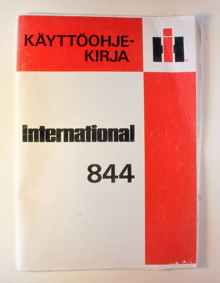 International 844 Käyttöohjekirja