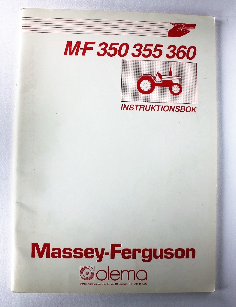 MF 350, 355, 360 Instruktionsbok