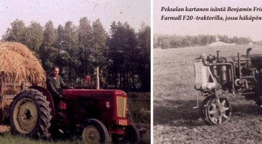 Kaksi vanhaa traktoria