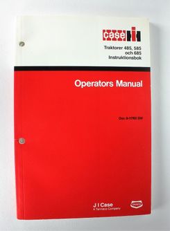 CaseIH 485, 585, 685 Instruktionsbok - Operators Manual