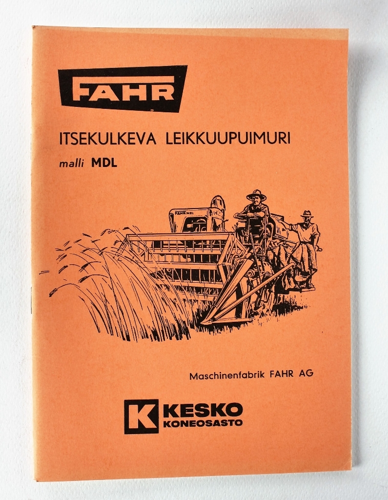 Fahr MDL Käyttöohje