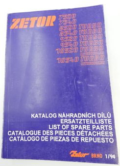 Zetor 7520, 7540, 8520 Turbo, 8540 Turbo, 9520 Turbo, 10520 Turbo intercooler, 10540 Turbo intercooler list of spare parts