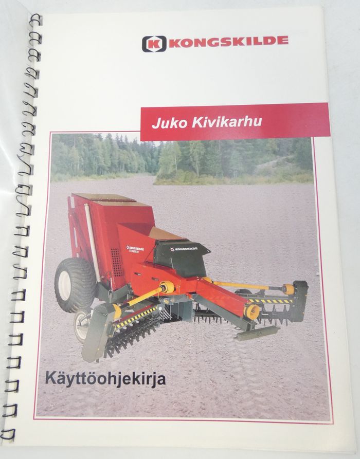 Kongskilde/Juko Kivikarhu käytttöohjekirja