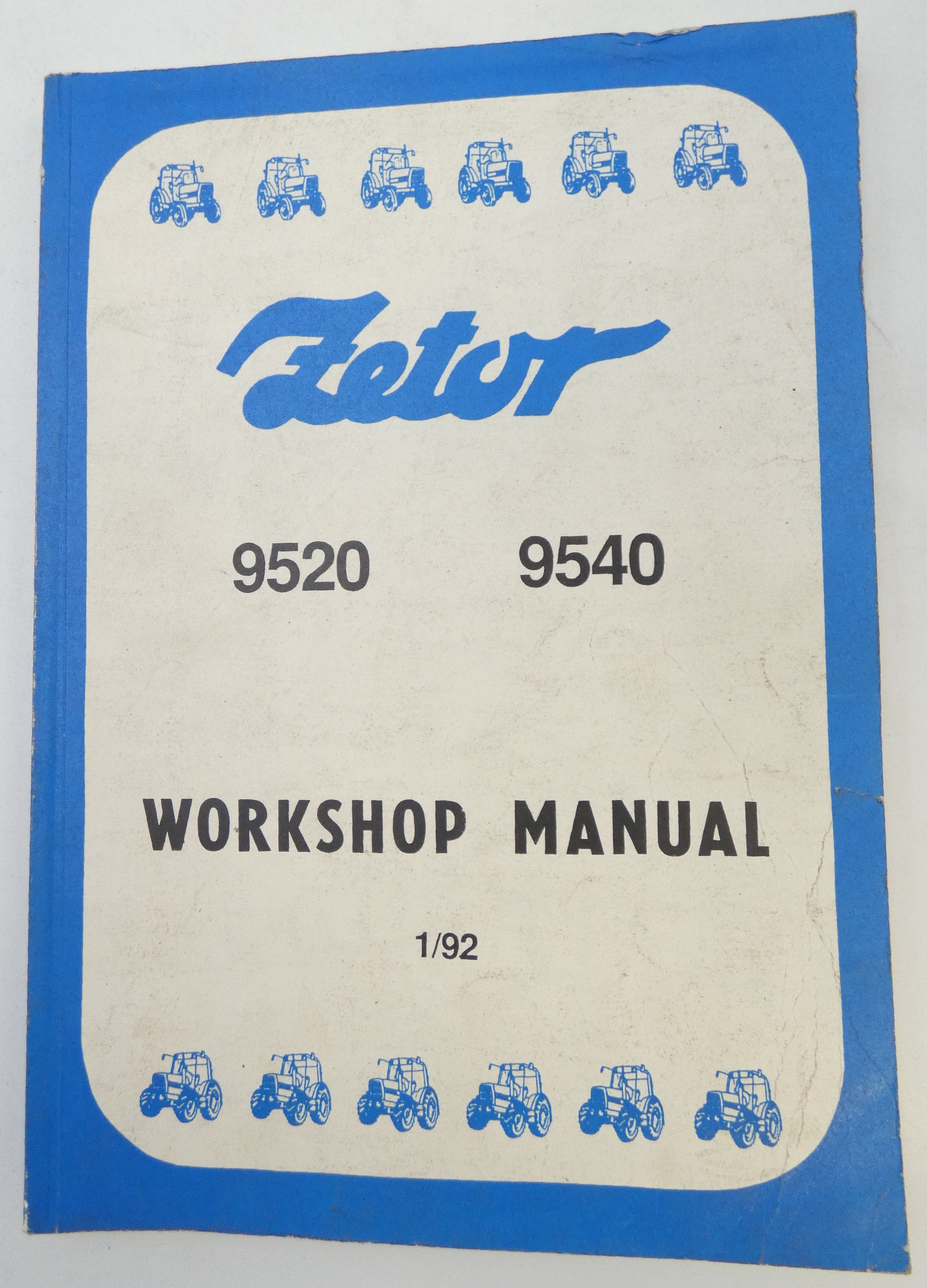 Zetor 9520, 9540 workshop manual