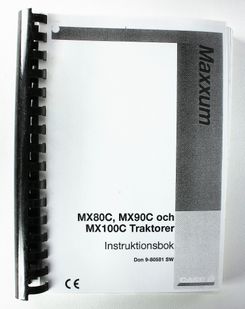 CaseIH Maxxum MX80C, MX90C, MX100C Instruktionsbok