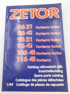 Zetor 8621-, 8641-, 9621-, 9641-, 10621 Forterra Turbo and 104641 Forterra spare parts catalog