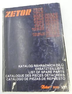 Zetor 7520, 7540, 8520 Turbo, 8540-, 9520-, 9540-, 10520-, 10540 -Turbo Intercooler list of spare parts
