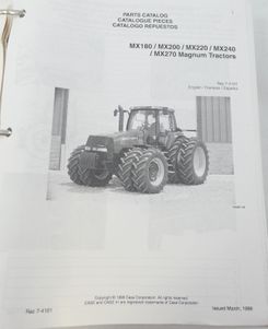 CaseIH MX180, MX200, MX220, MX240, MX270 magnum tractors parts catalog