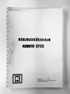 Kubota B5100 B7100 Korjauskäsikirja