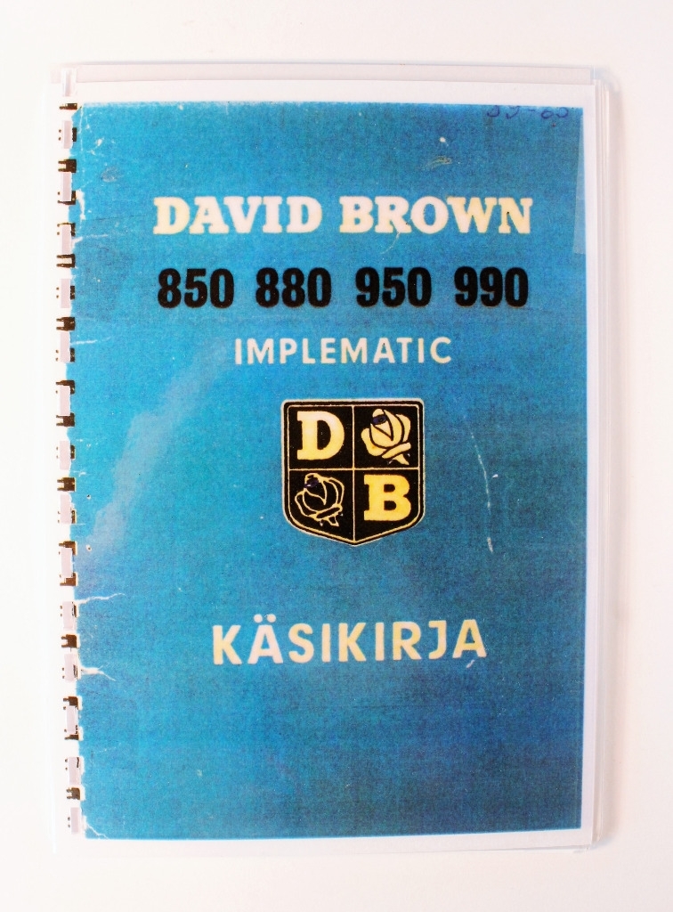 David Brown 850, 880, 950, 990 Implematic Käsikirja