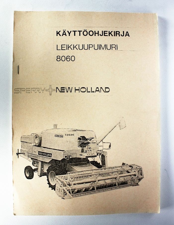 New Holland 8060 Käyttöohjekirja