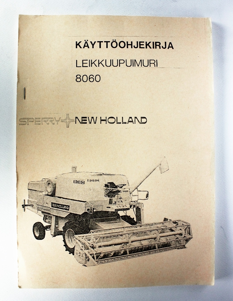 New Holland 8060 Käyttöohjekirja