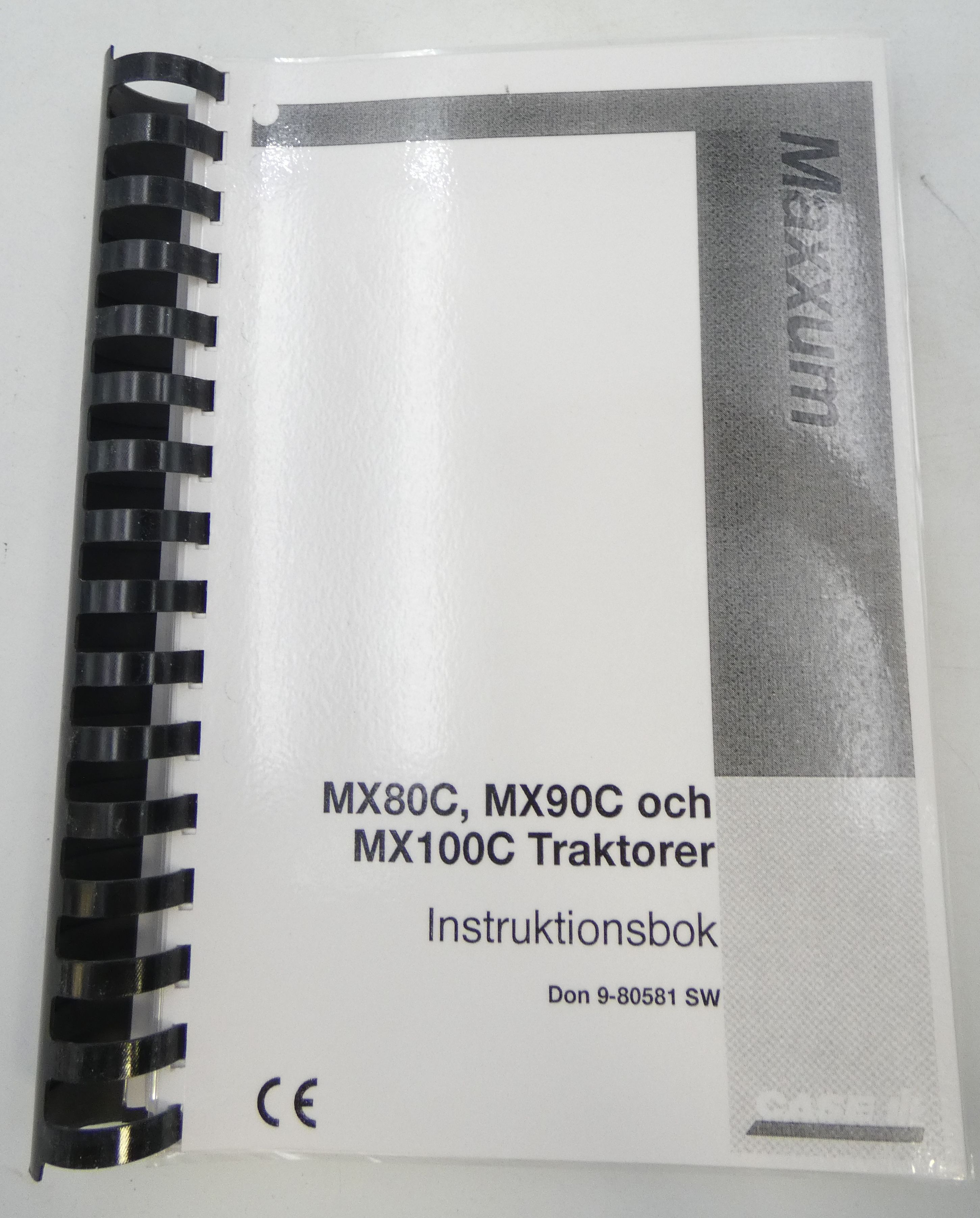 CaseIH Maxxum MX80C, MX90C och MX100C traktorer instruktionsbok