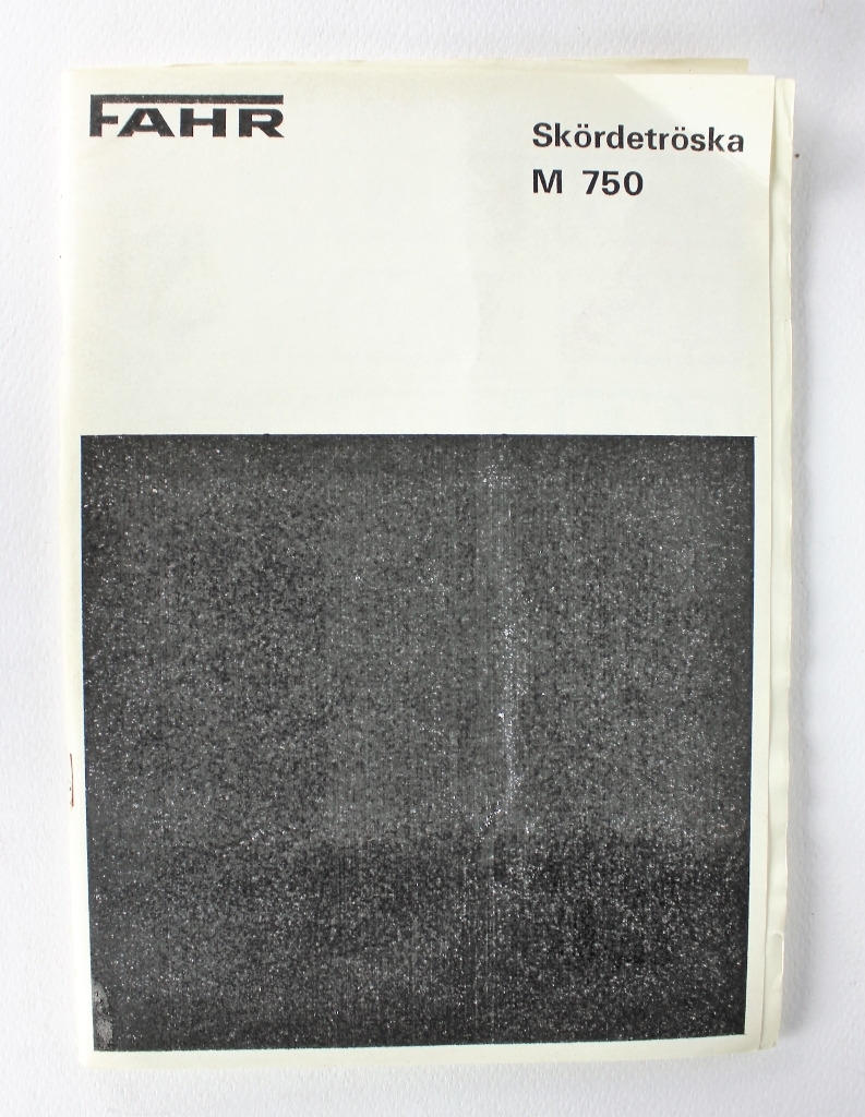 Fahr M750 Instruktionsbok