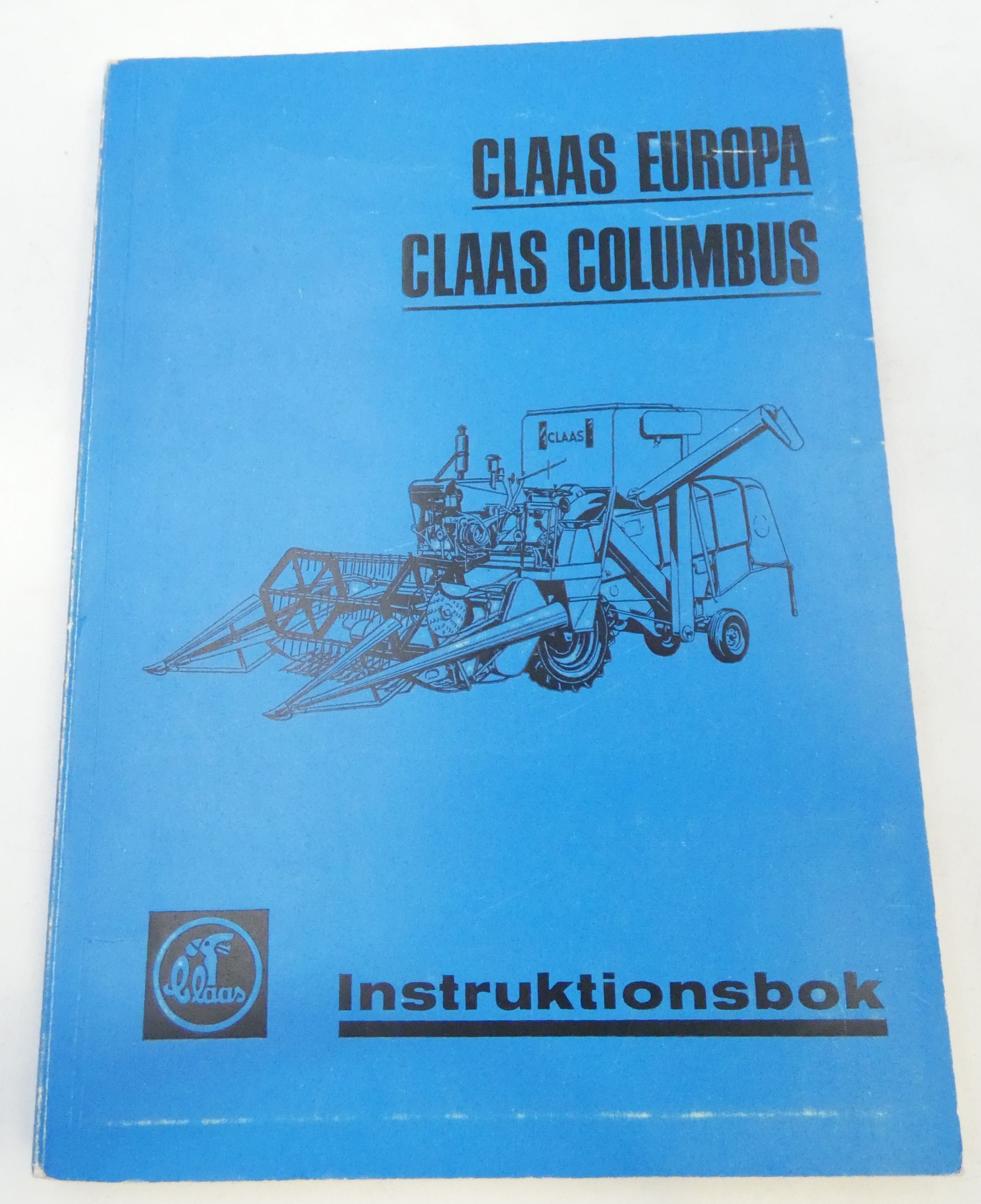 Claas Europa & Columbus instruktionsbok + Claas Europa lubrication chart 