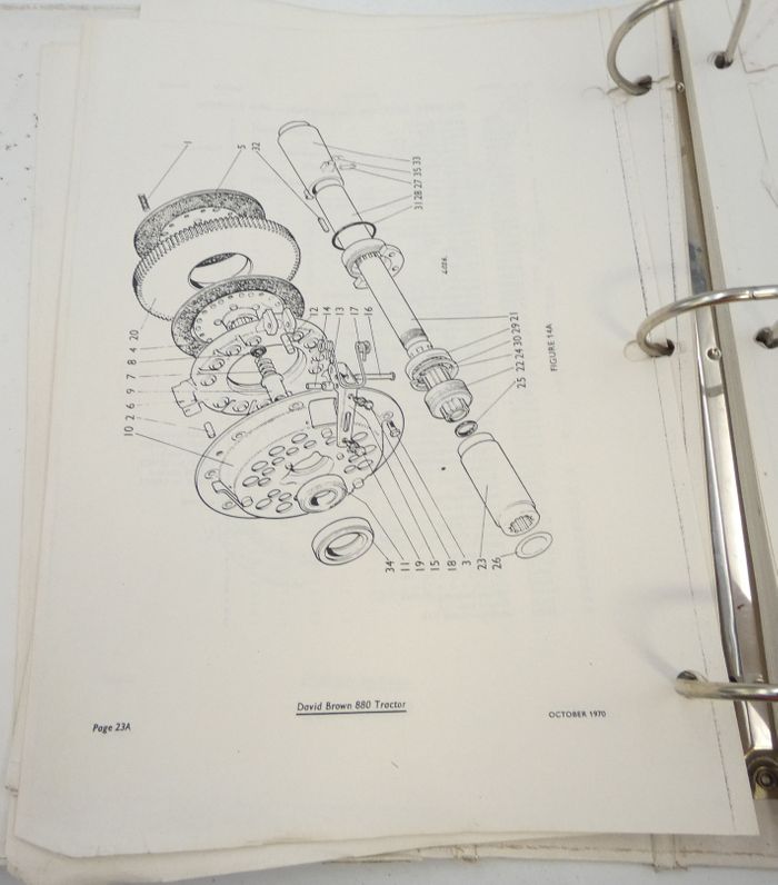 David Brown 880 selectamatic tractors parts catalogue