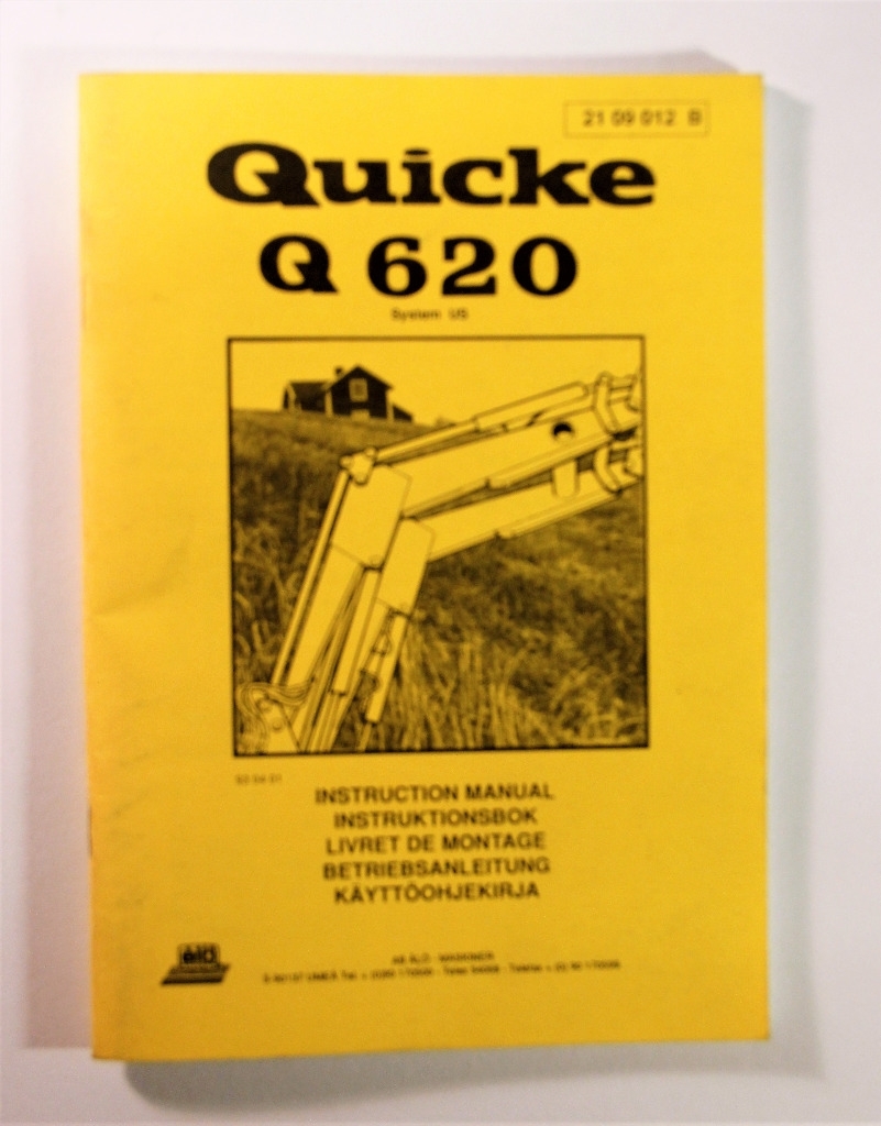 Quicke Q620 Käyttöohjekirja