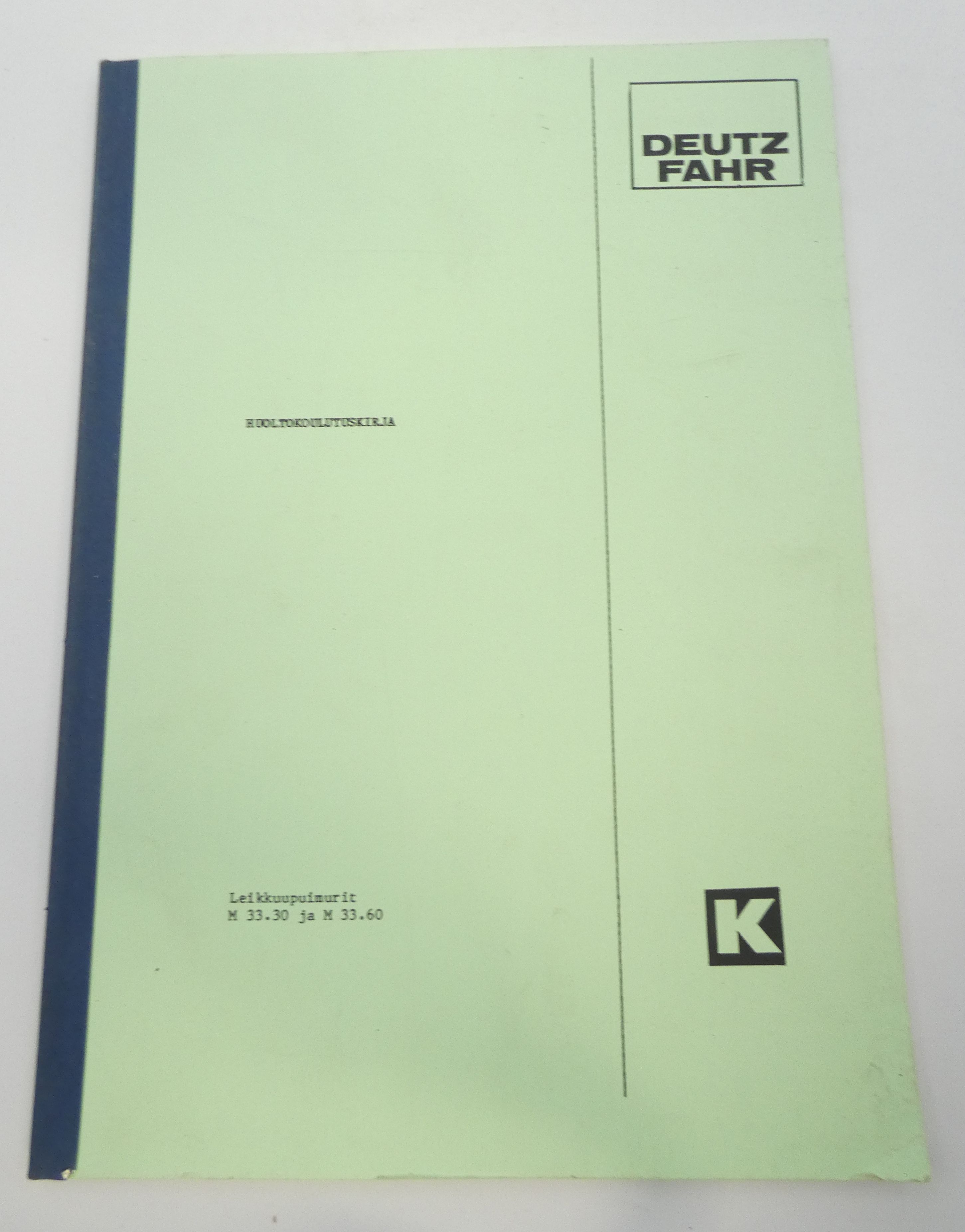 Deutz-Fahr M600, M770, M1080 leikkuupuimureiden hydrauliikka korjausohjekirja