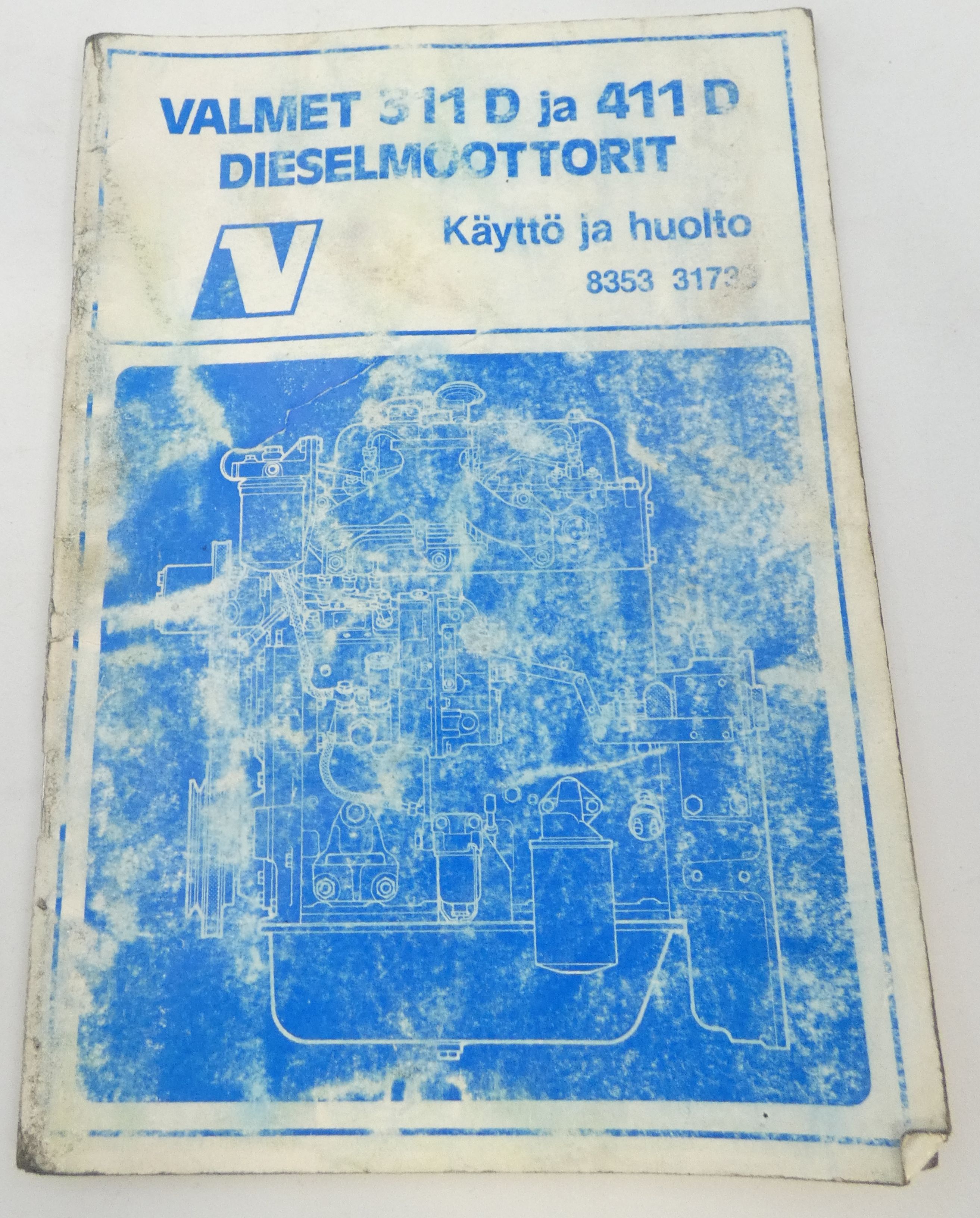 Valmet 311D ja 411D dieselmoottorit käyttö ja huolto