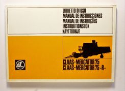 Claas-Mercator 75 + 75-R Käyttöohje Instruktionsbok